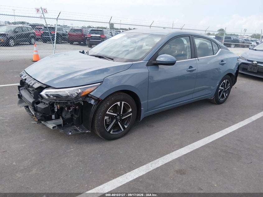 Vin: 3n1ab8cv0sy343598, lot: 46602785, nissan sentra sv 20252