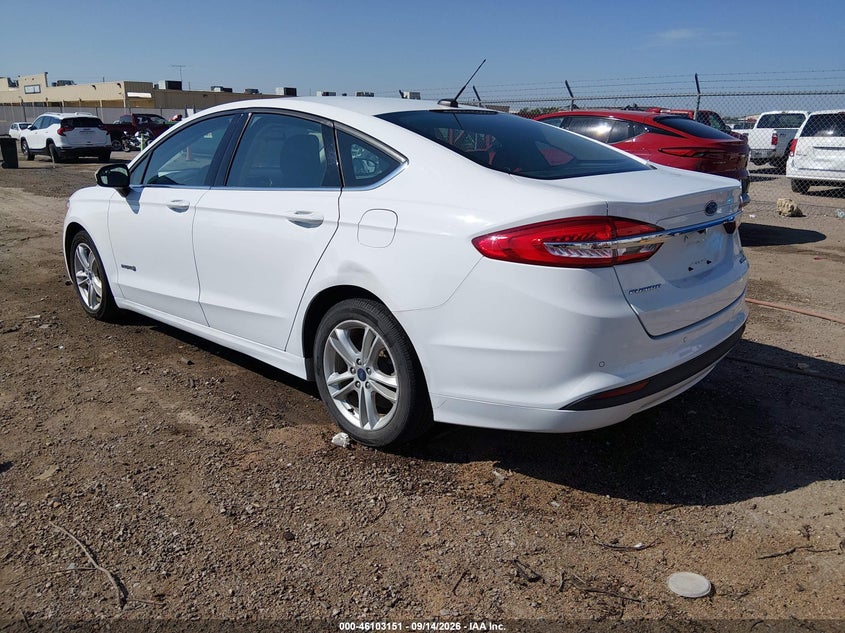 Vin: 3fa6p0lu0jr269062, lot: 46602809, ford fusion hybrid se 20183