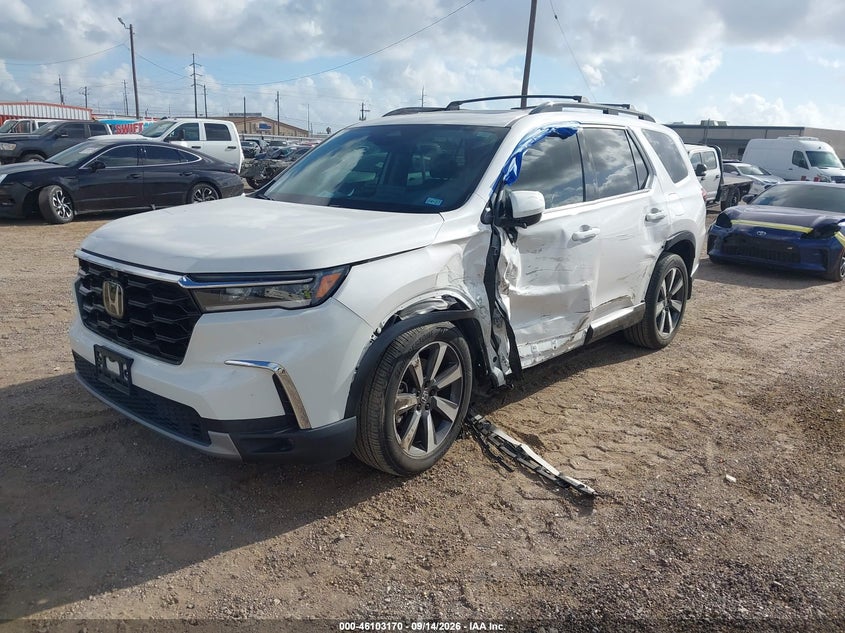 Vin: 5fnyg1h80pb018136, lot: 46602828, honda pilot awd elite 20232