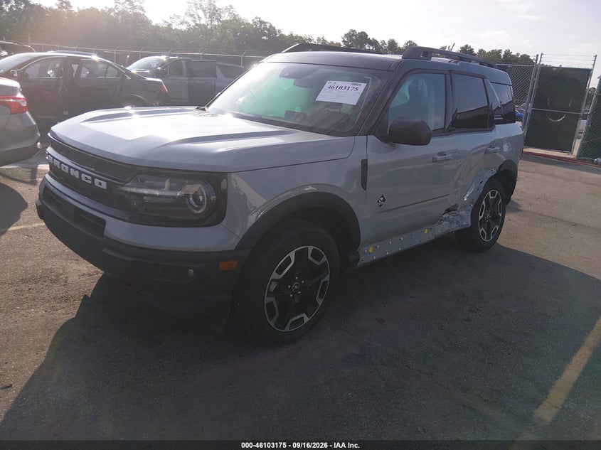 Vin: 3fmcr9c67rrf62297, lot: 46602832, ford bronco sport outer banks 20242