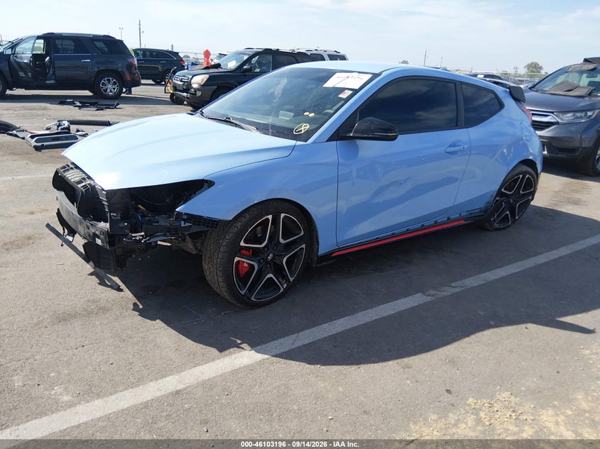 Vin: kmht36ah3lu008324, lot: 46602851, hyundai veloster n 20202