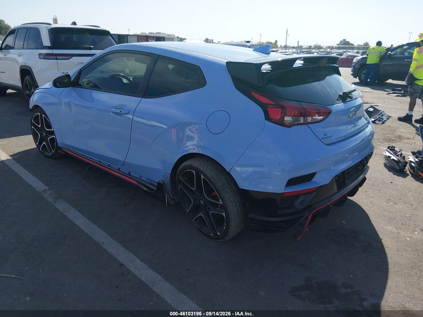 Vin: kmht36ah3lu008324, lot: 46602851, hyundai veloster n 20203
