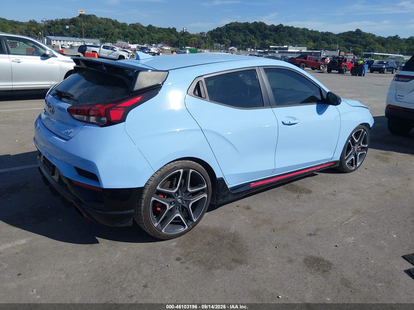 Vin: kmht36ah3lu008324, lot: 46602851, hyundai veloster n 20204