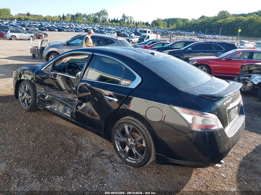Vin: 1n4aa5ap3dc808850, lot: 46602866, nissan maxima 3.5 sv 20133