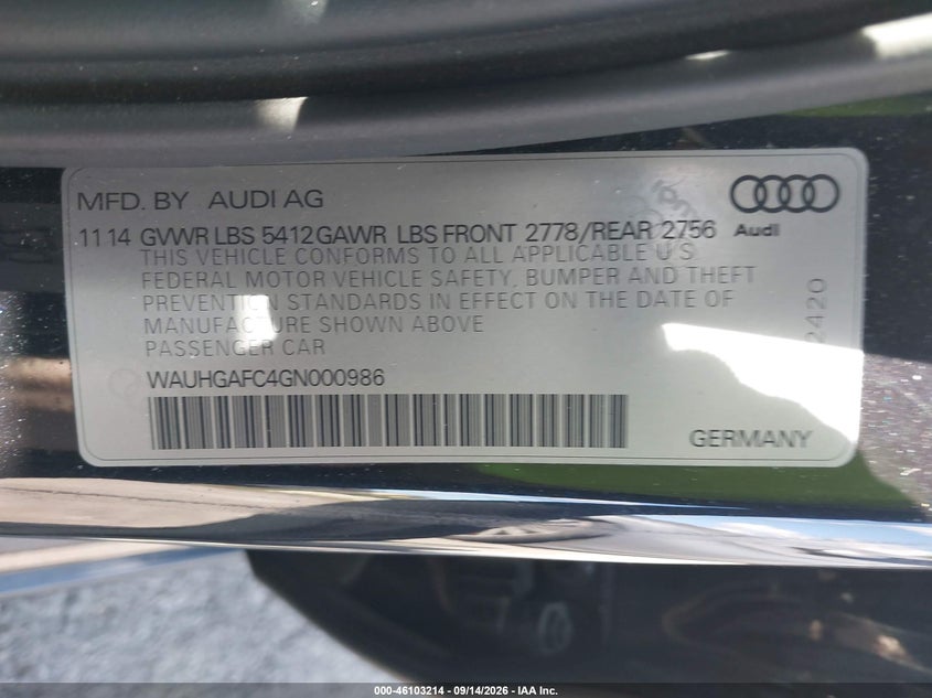 2016 AUDI A6 3.0T PREMIUM PLUS · Фото 9