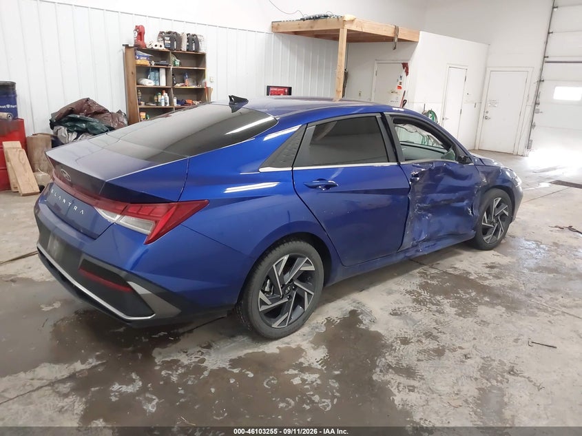 Vin: kmhls4dg2su880471, lot: 46602913, hyundai elantra sel convenience 20254