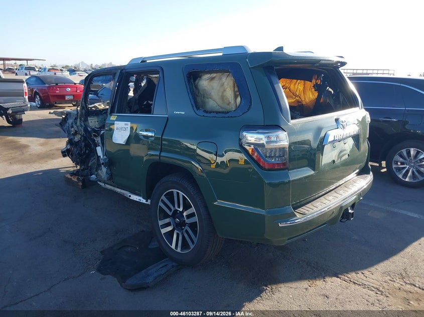 Vin: jteku5jr9n5997870, lot: 46602945, toyota 4runner limited 20223