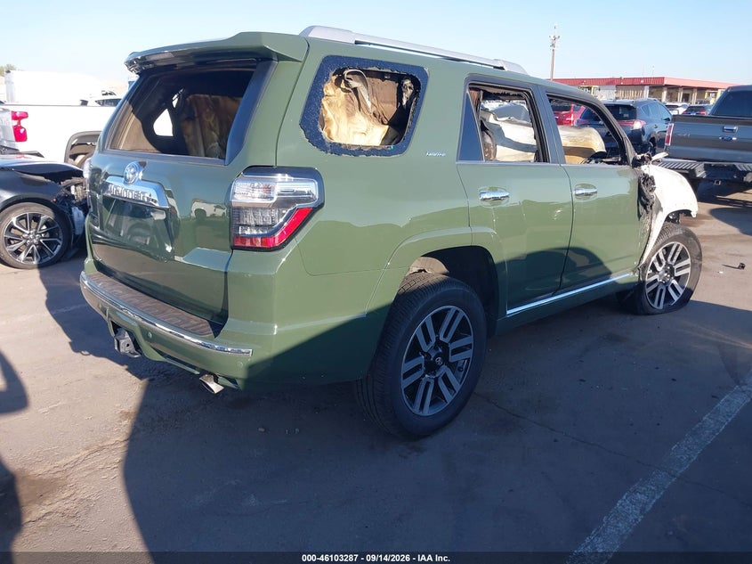 Vin: jteku5jr9n5997870, lot: 46602945, toyota 4runner limited 20224