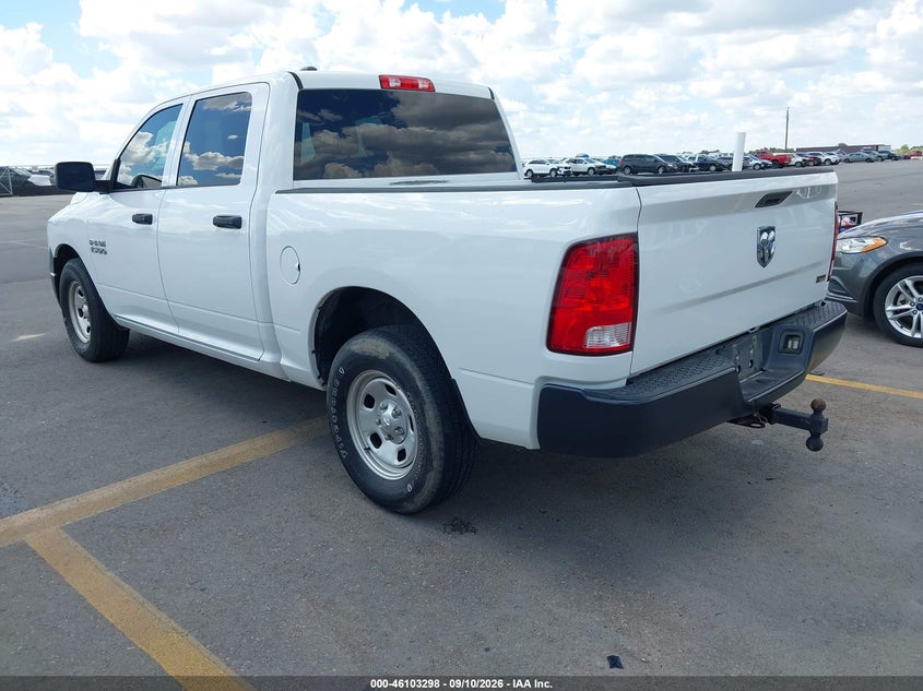 Vin: 1c6rr6kgxjs303617, lot: 46602956, ram 1500 tradesman  4x2 5'7 box 20183