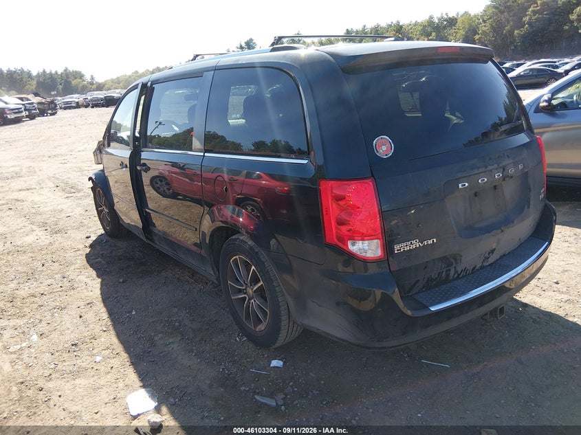 Vin: 2c4rdgcg6hr545750, lot: 46602962, dodge grand caravan sxt 20173
