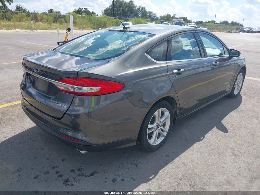 Vin: 3fa6p0uu3jr254456, lot: 46602974, ford fusion hybrid s 20184