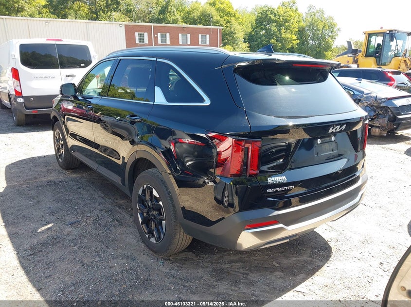 Vin: 5xyrldjc5sg334052, lot: 46602979, kia sorento s 20253