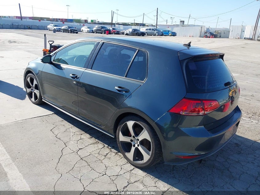 Vin: 3vw4t7au5fm007855, lot: 46602986, volkswagen golf gti 2.0t s 4-door 20153