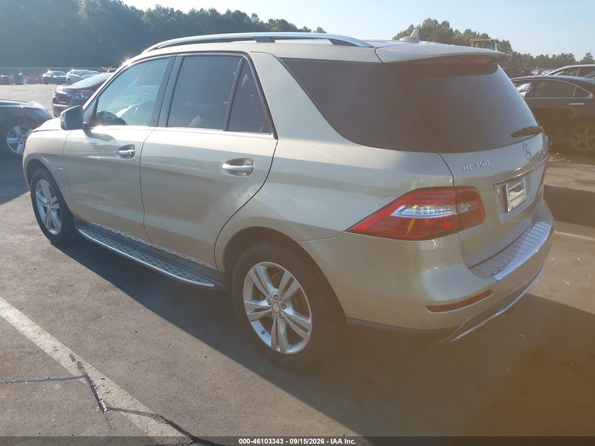 Vin: 4jgda5hb9ca027533, lot: 46603001, mercedes-benz ml 350 4matic 20123