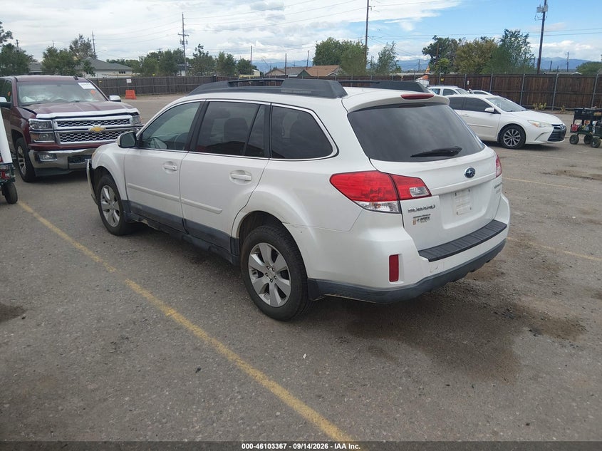 Vin: 4s4brbcc6b3447929, lot: 46603025, subaru outback 2.5i premium 20113