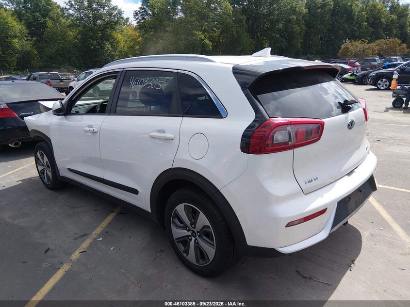 Vin: kndcb3lc4k5306168, lot: 46603043, kia niro lx 20193