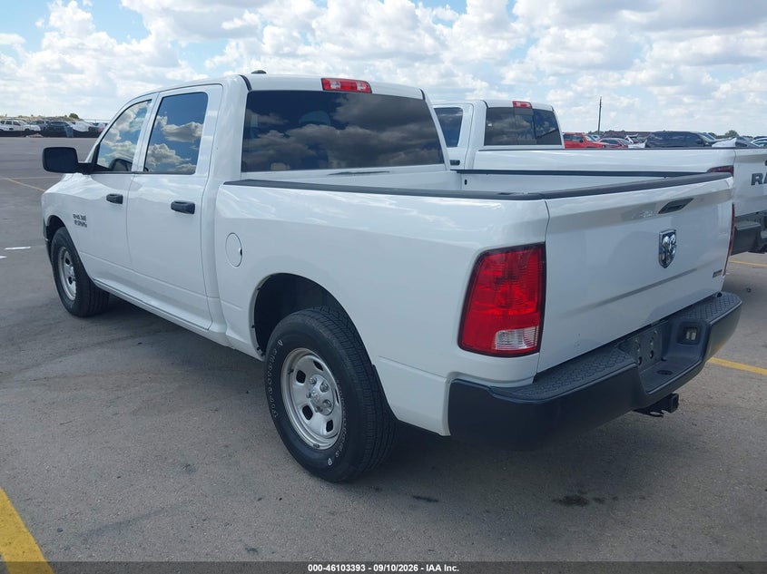 Vin: 1c6rr6kg8js303616, lot: 46603051, ram 1500 tradesman  4x2 5'7 box 20183