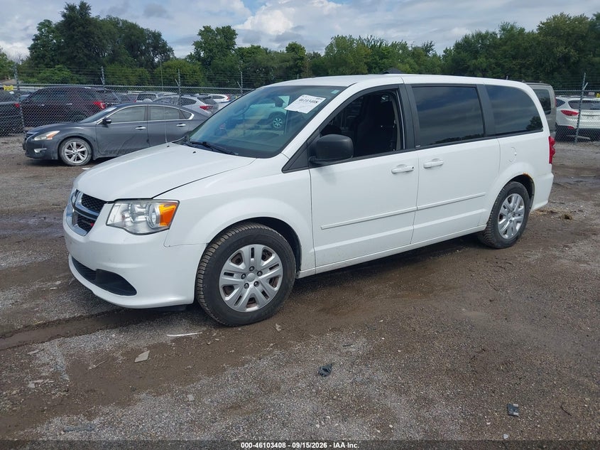 2014 Dodge Caravan, Обычный износ, IAAI, VIN 2C4RDGBG5ER186341 — фото 2