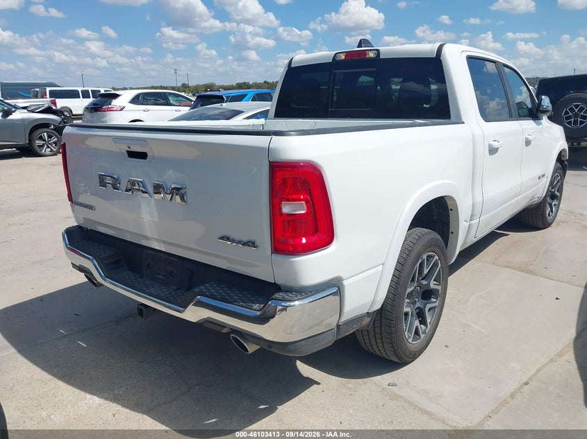 Vin: 3c6srfjp3t4168303, lot: 46603071, ram 1500 laramie  4x4 5'7 box 20264