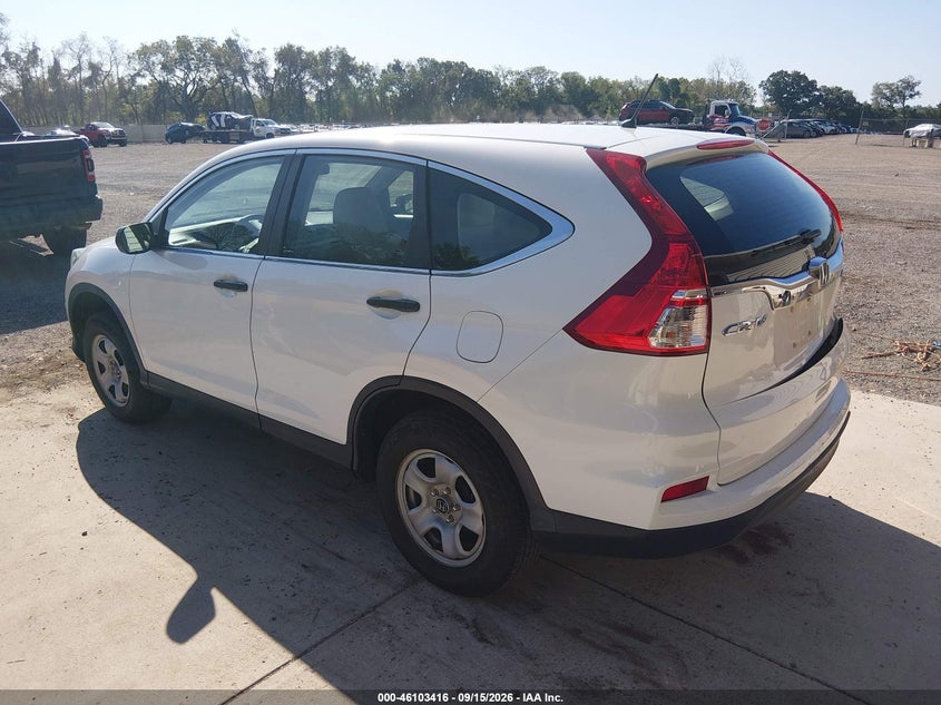Vin: 5j6rm4h39gl004195, lot: 46603074, honda cr-v lx 20163