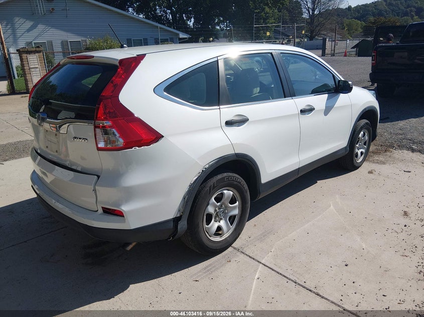 Vin: 5j6rm4h39gl004195, lot: 46603074, honda cr-v lx 20164