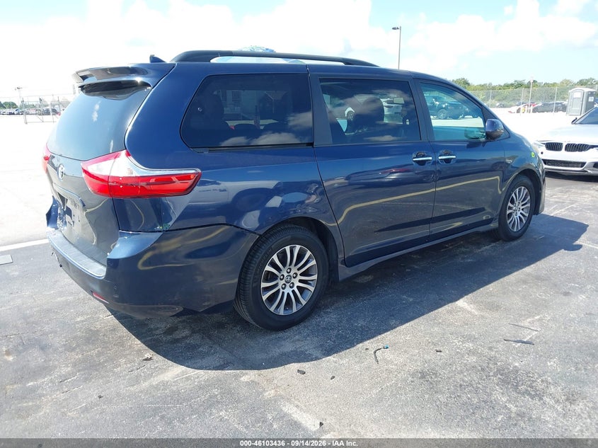 Vin: 5tdyz3dc9js920836, lot: 46603094, toyota sienna xle premium 8 passenger 20184