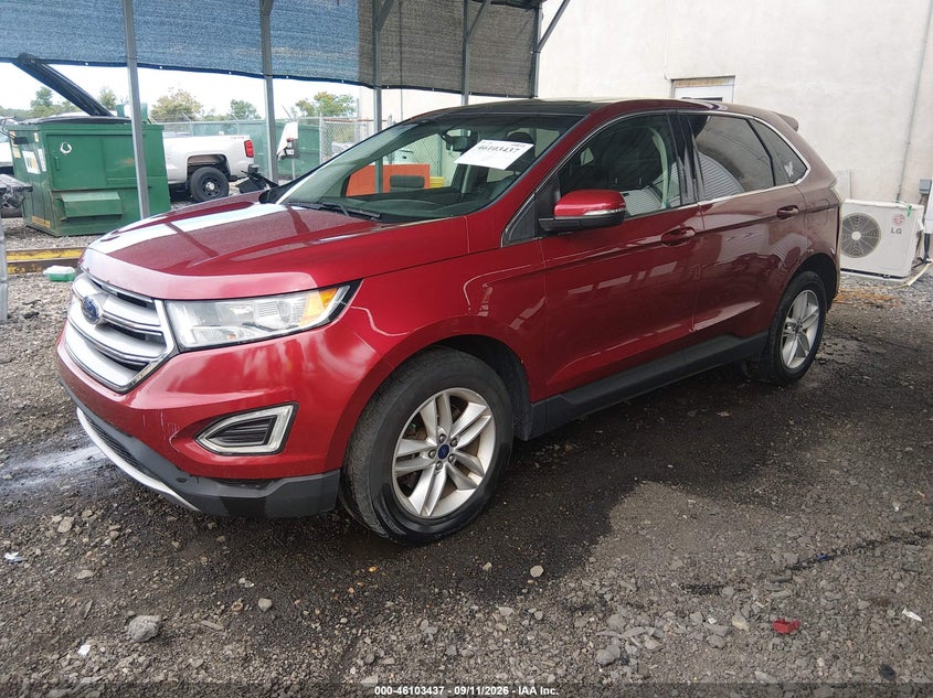 Vin: 2fmpk4j87gbb02338, lot: 46603095, ford edge sel 20162