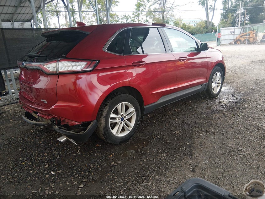 Vin: 2fmpk4j87gbb02338, lot: 46603095, ford edge sel 20164