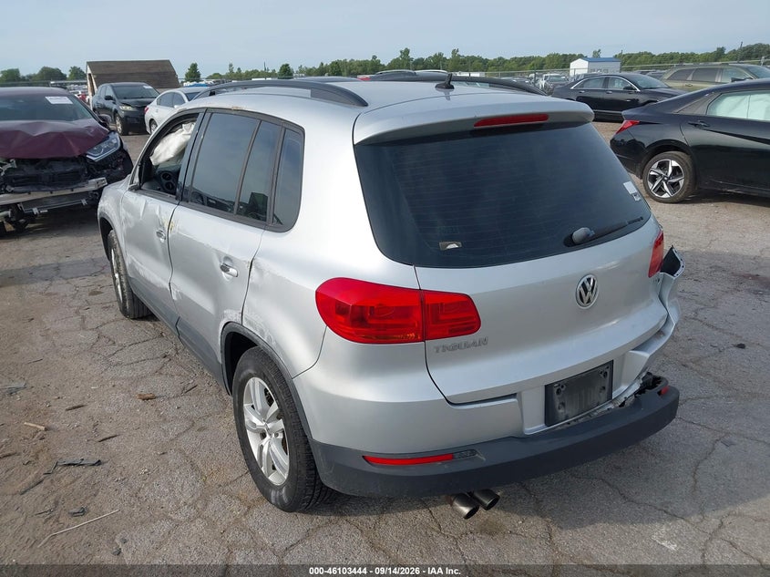Vin: wvgav7ax0gw535293, lot: 46603102, volkswagen tiguan s 20163