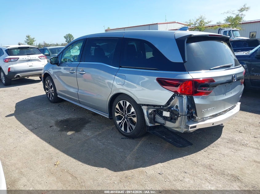 Vin: 5fnrl6h91tb053610, lot: 46603103, honda odyssey elite 20263