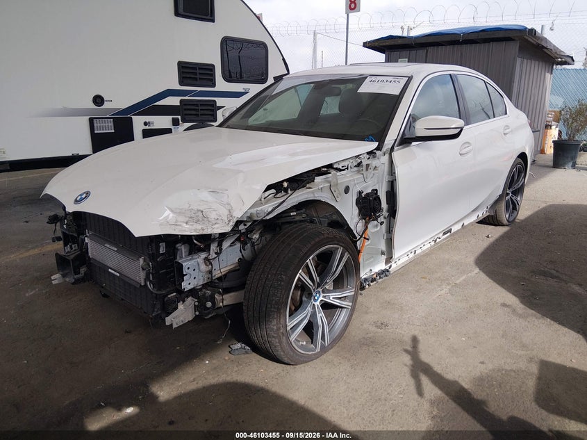 Vin: 3mw5p7j02n8c68597, lot: 46603114, bmw 3 series 330e plug-i 20222