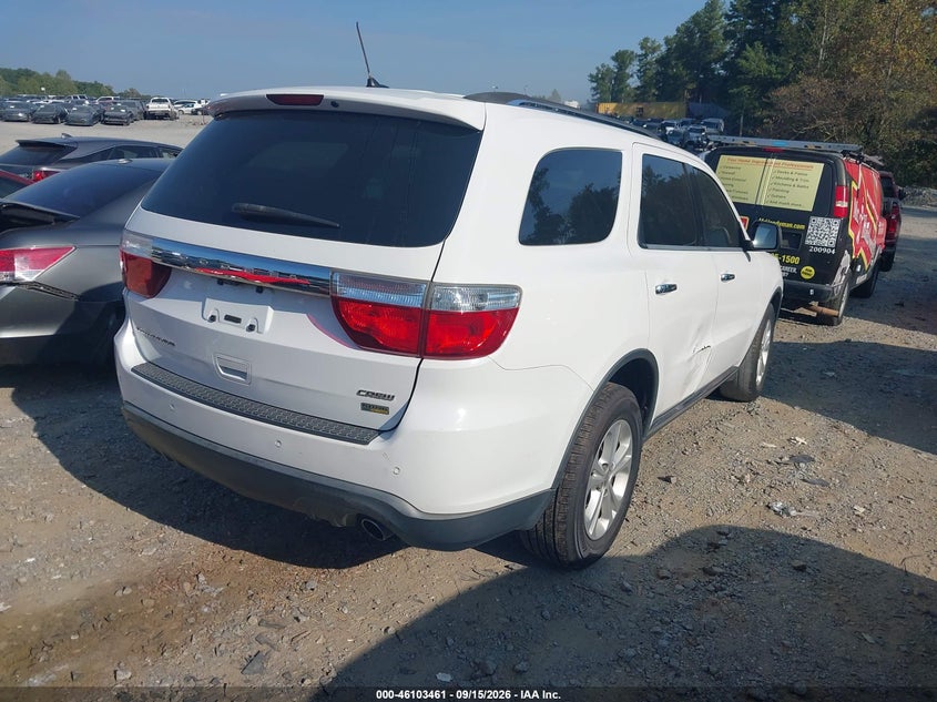 Vin: 1c4rdhdg7dc613772, lot: 46603119, dodge durango crew 20134