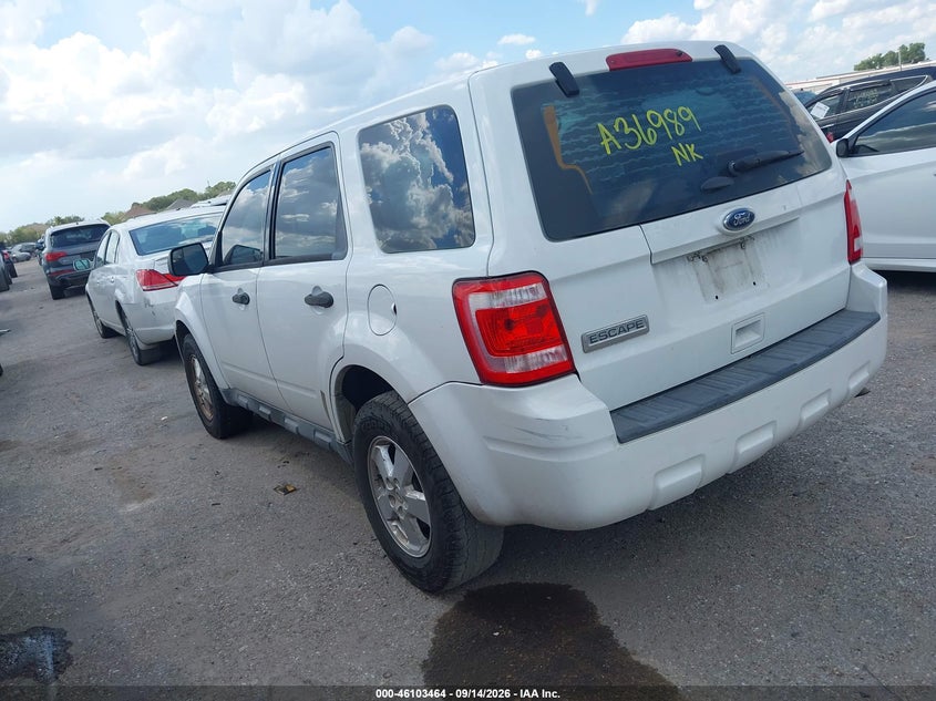 Vin: 1fmcu0c75cka36989, lot: 46603121, ford escape xls 20123