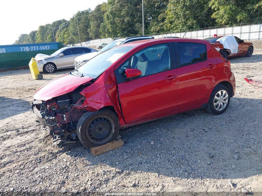 Vin: vnkktud38ha072850, lot: 46603123, toyota yaris l 20172