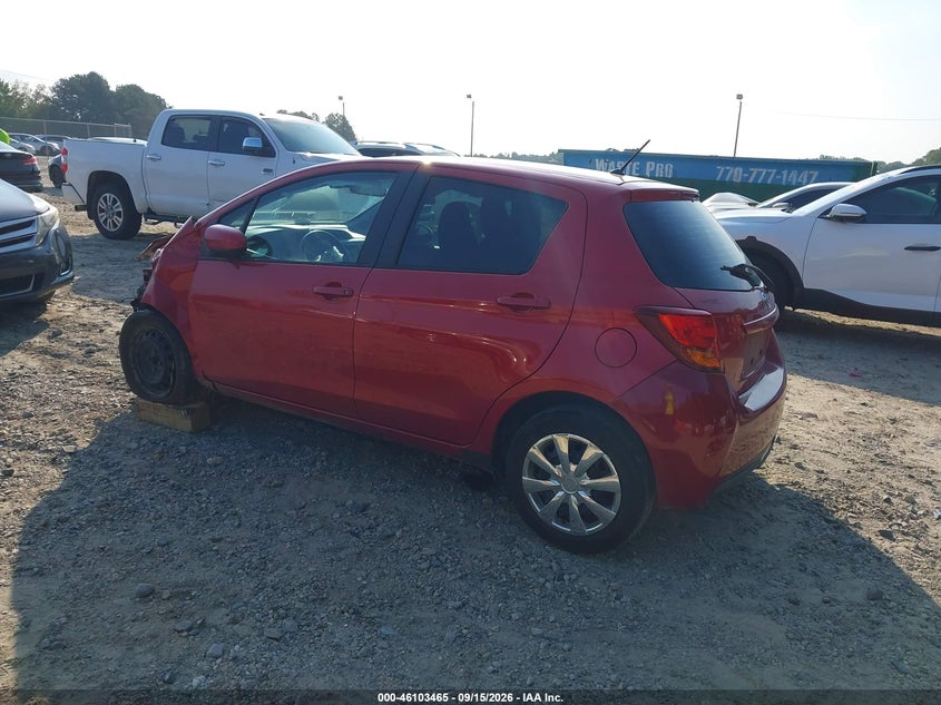 Vin: vnkktud38ha072850, lot: 46603123, toyota yaris l 20173