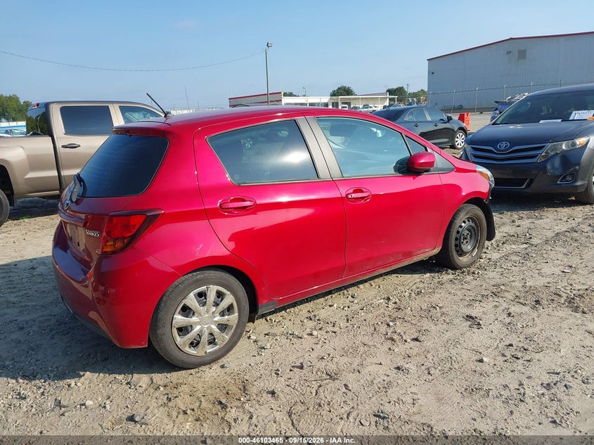 Vin: vnkktud38ha072850, lot: 46603123, toyota yaris l 20174