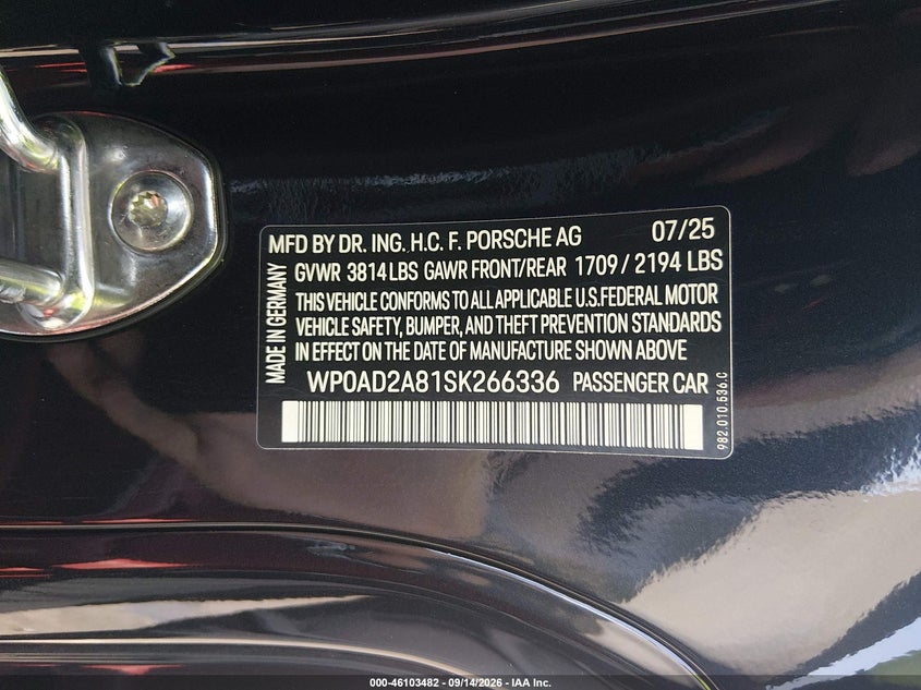 PORSCHE 718 CAYMAN - zdjęcie 9