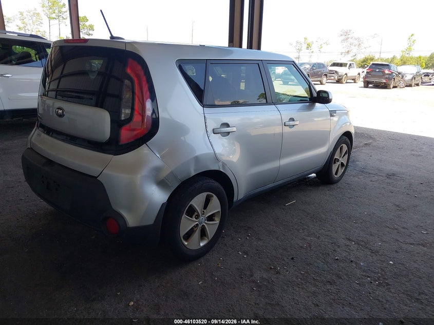 Vin: kndjn2a24e7721664, lot: 46603176, kia soul 20144