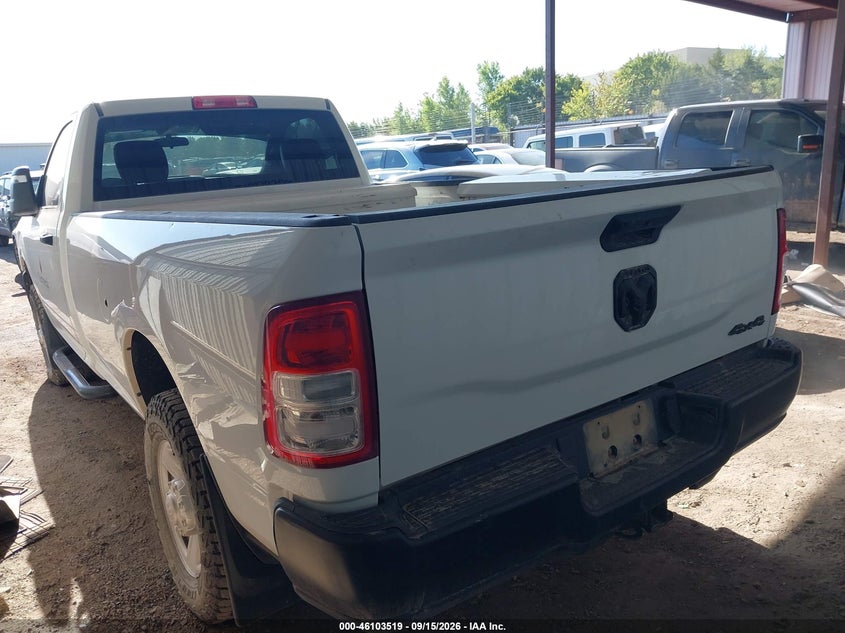 Vin: 3c6mr5aj3pg566999, lot: 46603178, ram 2500 tradesman  4x4 8' box 20233