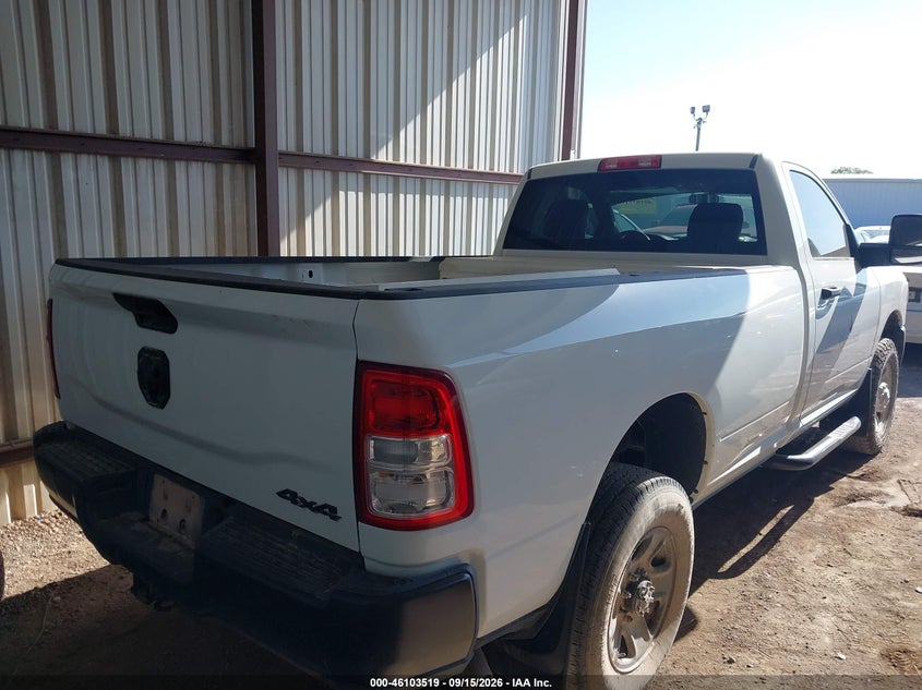 Vin: 3c6mr5aj3pg566999, lot: 46603178, ram 2500 tradesman  4x4 8' box 20234