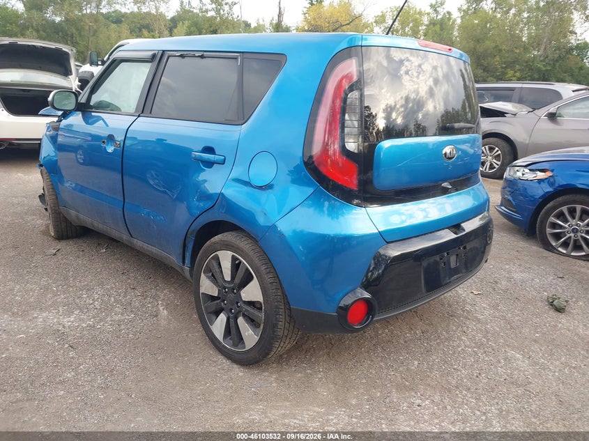 Vin: kndjp3a51g7297647, lot: 46603190, kia soul + 20163