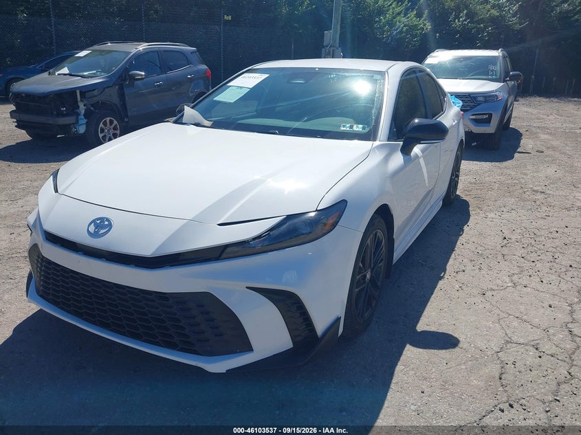 Vin: 4t1daack7su551650, lot: 46603195, toyota camry se 20252
