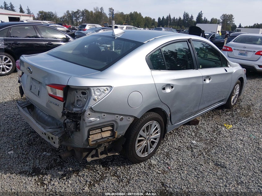 Vin: 4s3gkad68j3621693, lot: 46603222, subaru impreza 2.0i premium 20184