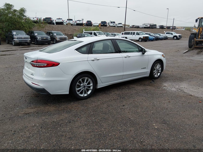 Vin: 3fa6p0lu8kr274365, lot: 46603246, ford fusion hybrid se 20194