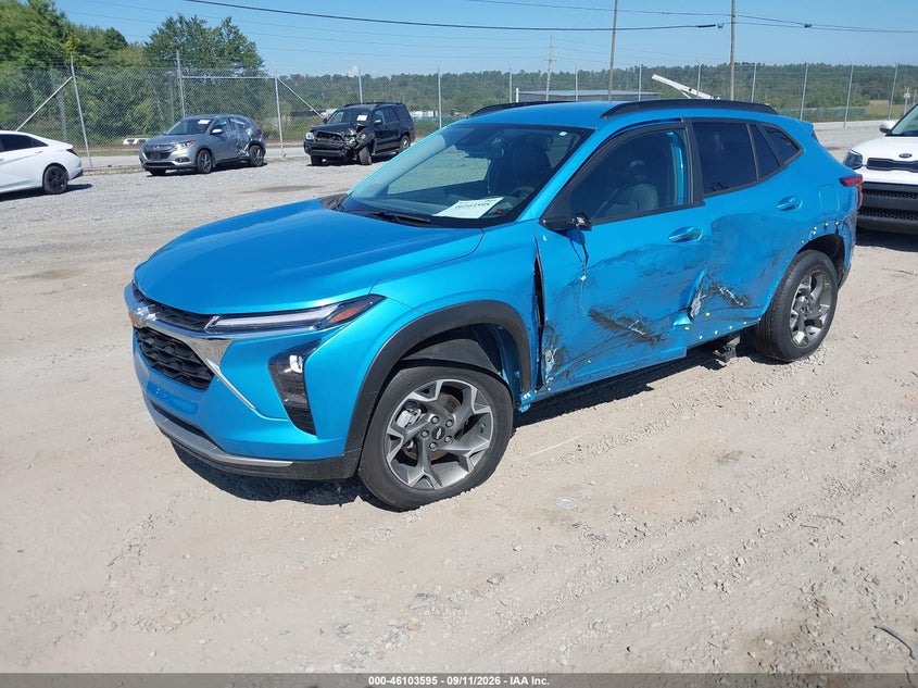 Vin: kl77lhep0sc139991, lot: 46603253, chevrolet trax fwd lt 20252