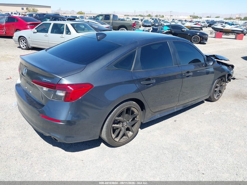 Vin: 2hgfe2f55rh592757, lot: 46603262, honda civic sport 20244