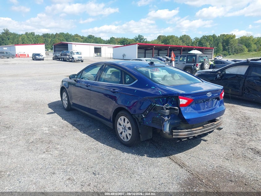 Vin: 3fa6p0g70dr338521, lot: 46603265, ford fusion s 20133