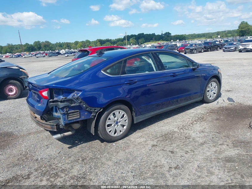 Vin: 3fa6p0g70dr338521, lot: 46603265, ford fusion s 20134
