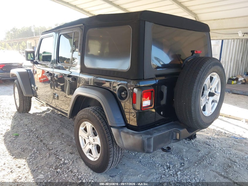 Vin: 1c4hjxdg7kw512273, lot: 46603274, jeep wrangler unlimited sport s 4x4 20193