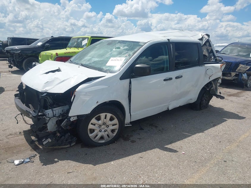 Vin: 2c4rdgbg8kr639332, lot: 46603290, dodge grand caravan se 20192